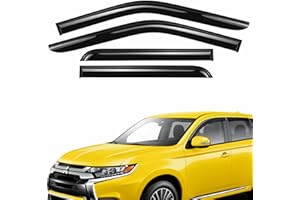 AEROGUYS Tape-On Window Deflectors Extra Durable Window Visors Rain Guards Fit for Mitsubishi Outlander 2014-2021, Sun Visors, Wind Deflectors, Vent Visors, Car Accessories - 4pcs. AG0095