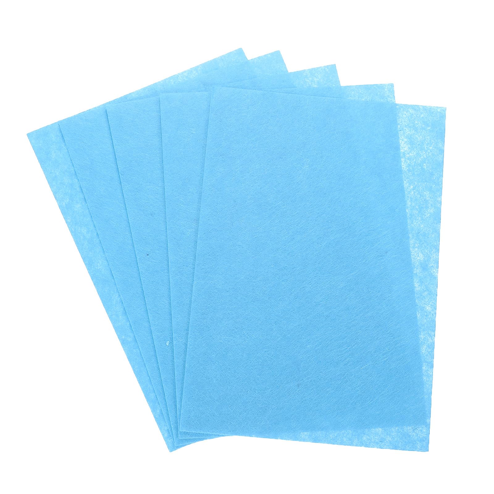 Rebower Soft Felt Sheets Acrylic Fabric Soft Felt Craft Sheets [for DIY Creative Crafts Projects and Decoration] - 12 Inch x 8 Inch/Sky Blue / 24PCS