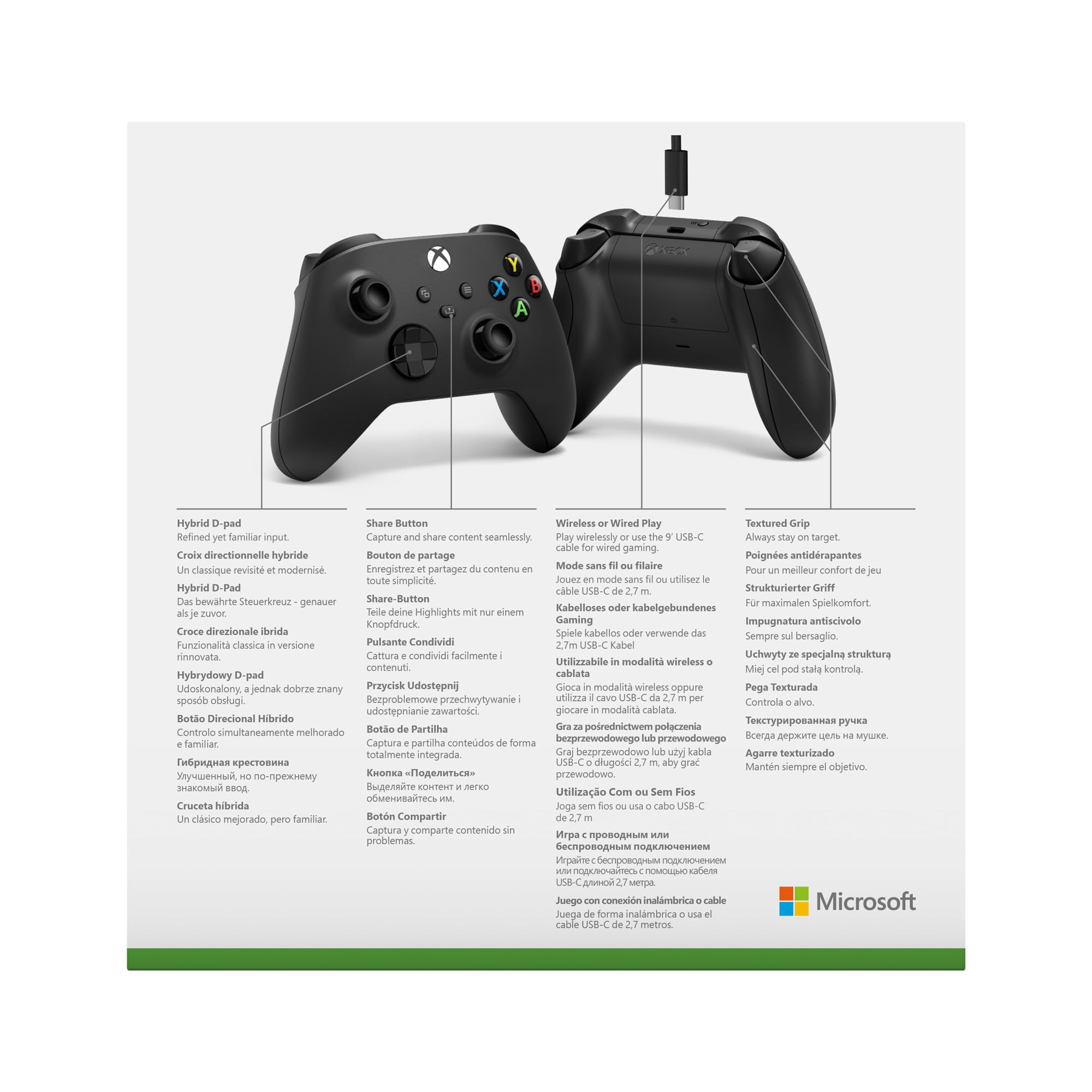Xbox Wireless Controller für PC + USB C Kabel 5