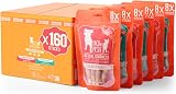 PACK'N PRIDE Dog Chewy Twists 20 Pack 90g Real Meat Winded Chicken & Duck