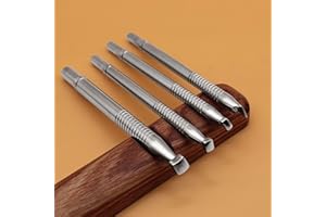 BESTSTAMP Leather Beveler Stamps Stamping Tool Smooth Beveling Set 304 Stainless Steel LeatherCraft Carving DIY Kit 4Pcs