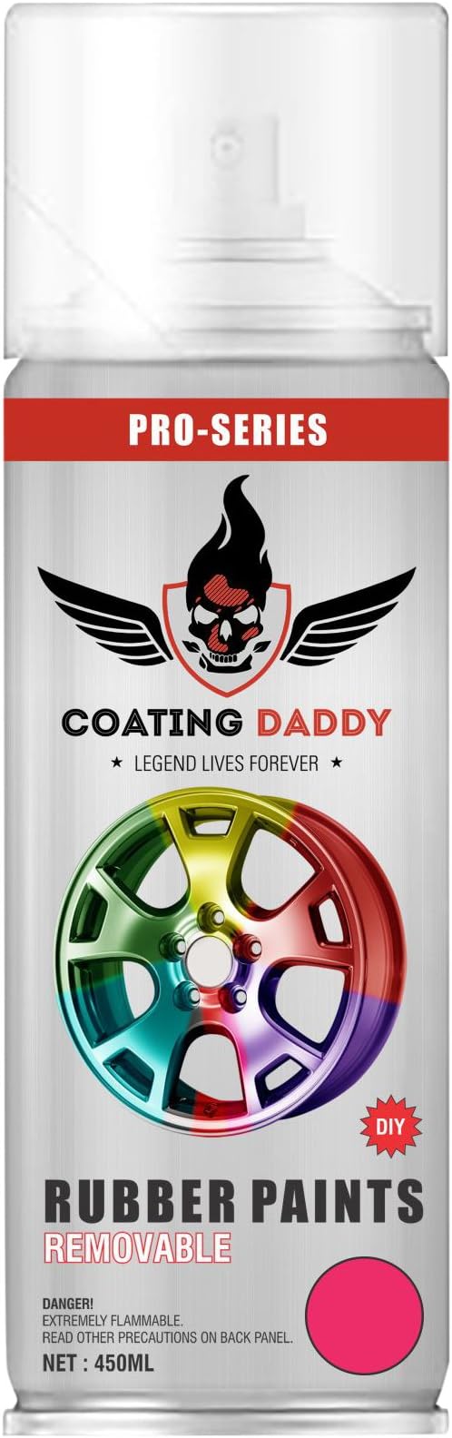 Coating Daddy Rubber Paint (450 ml, Fluorescent Pink)