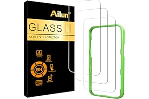 Ailun 3 Pack Screen Protector for iPhone 17 / iPhone 16 Pro [6.3 inch] with Installation Frame, Tempered Glass, Sensor Protec