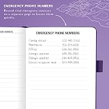 Legend Planner Address Book with Alphabetical Tabs – Purple Medium view 4