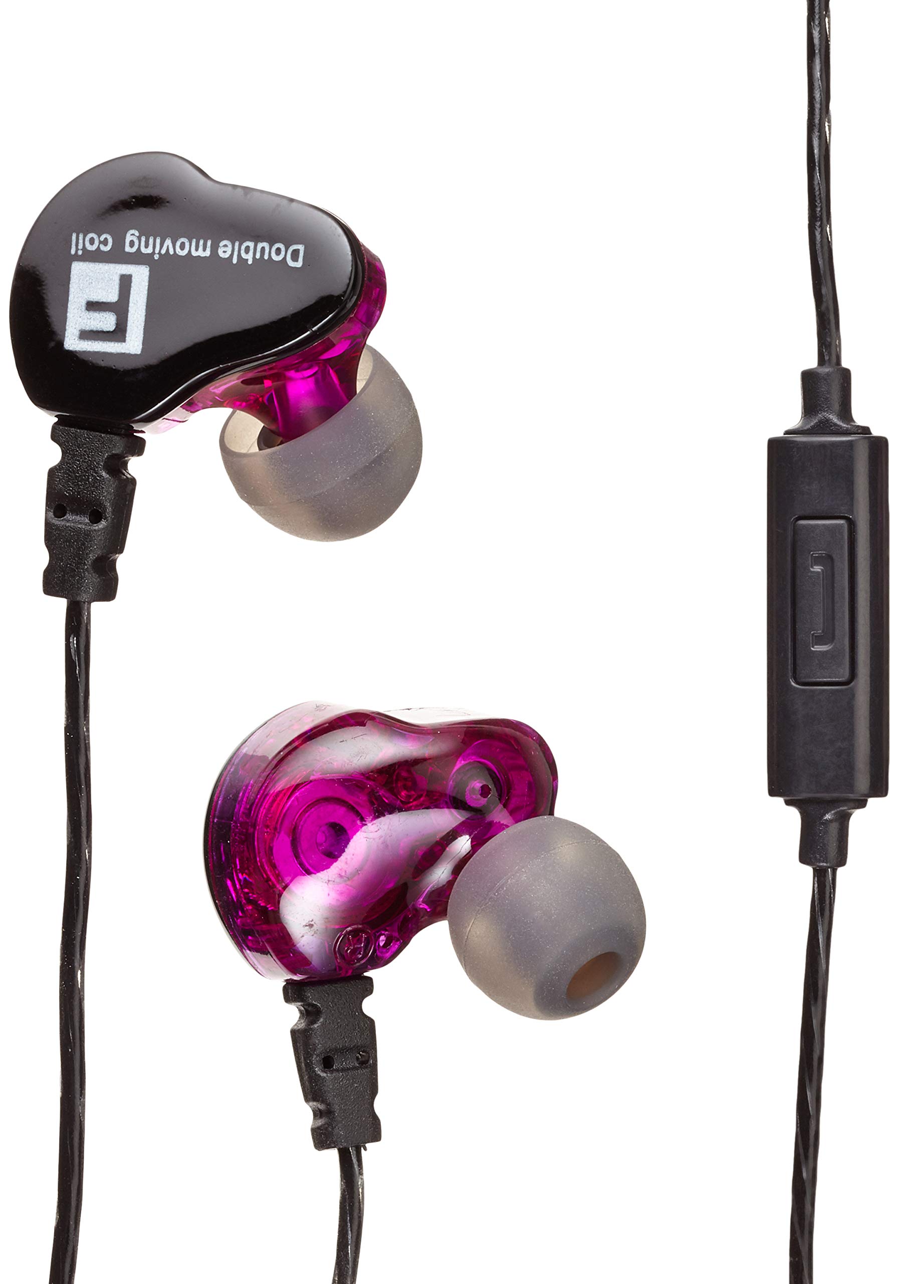 Hq Metal Earphones for Samsung Galaxy Note 8 Smartphone with Microphone Hands Kit Universal Jack (Purple)