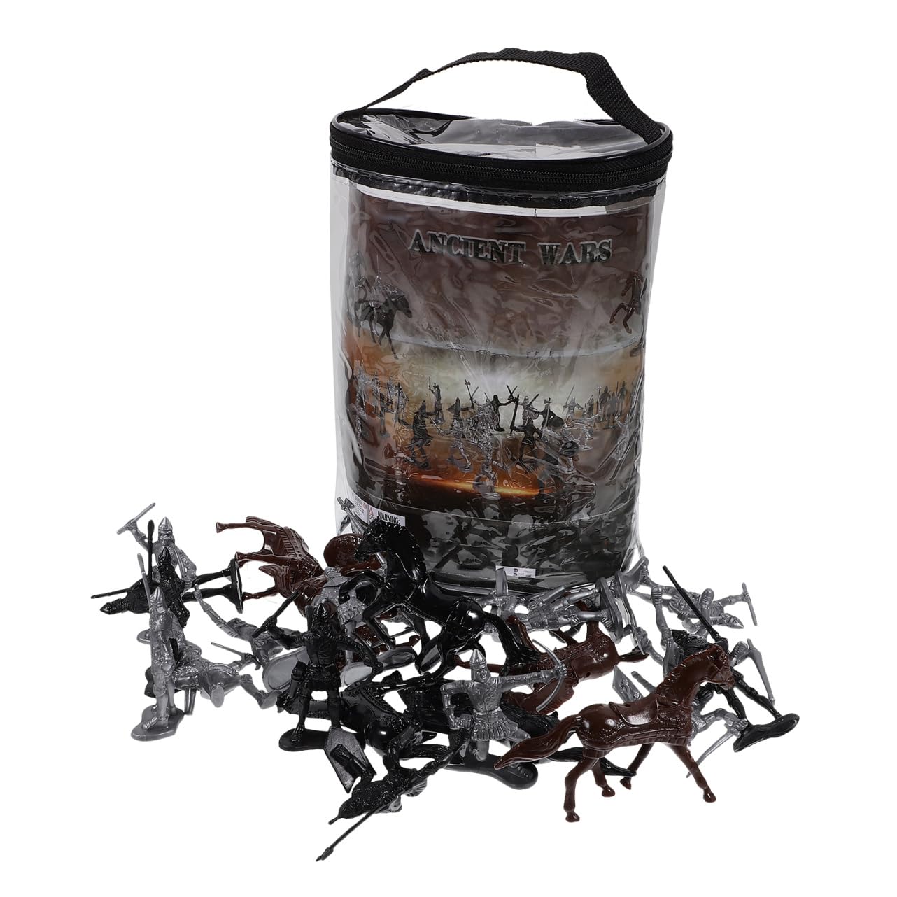 BESPORTBLE 52pcs Medieval Knight Horse Model Set Mini Soldier Figures for Boys and Girls Realistic Miniature People Crafts Sand Table Decor War Play Toy