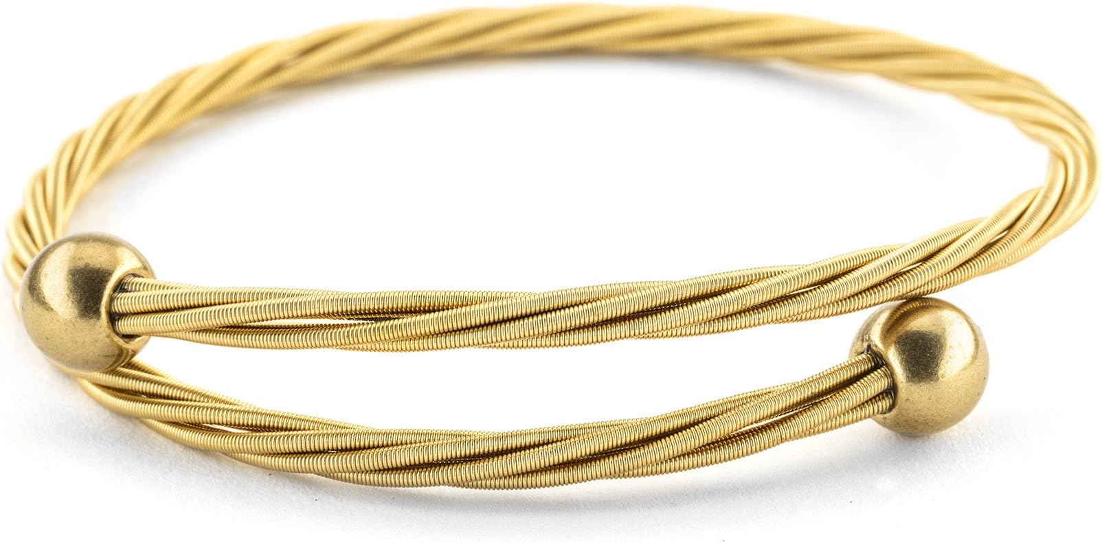 Guitar String Baller Bracelet (Gold)