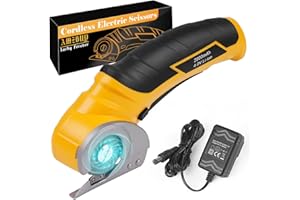 AMZBUY Cardboard Cutter Electric Box Cutter, Stocking Stuffers for Men Gifts Christmas Tools 4V Cordless Electric Scissors Rotary Blade for Cardboard Recycling Rechargeable DIY Cutting Carpet Leather Plastic