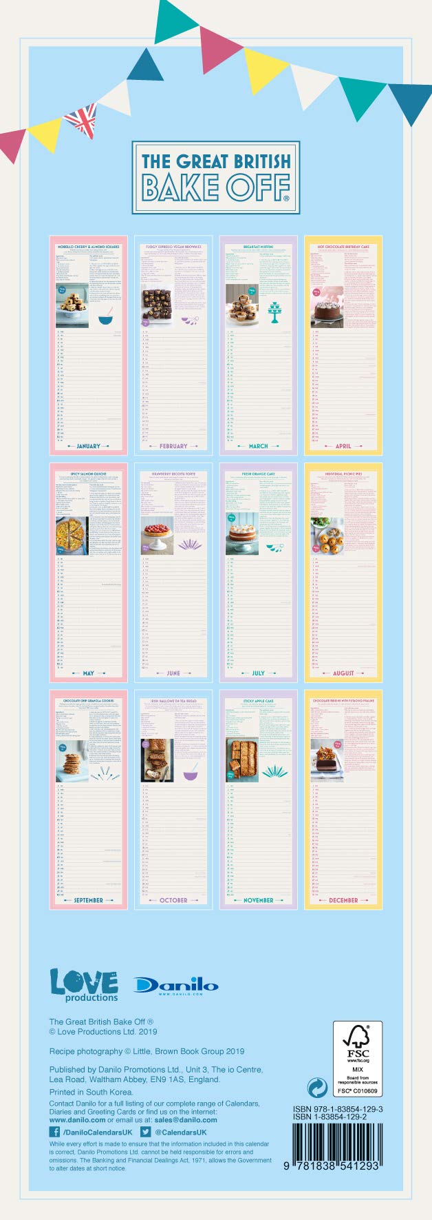 Great British Bake Off 2023 Calendar Great British Bake Off Slim 2020 Calendar - Official Slim Format Calendar:  9781838541293: Amazon.com: Office Products