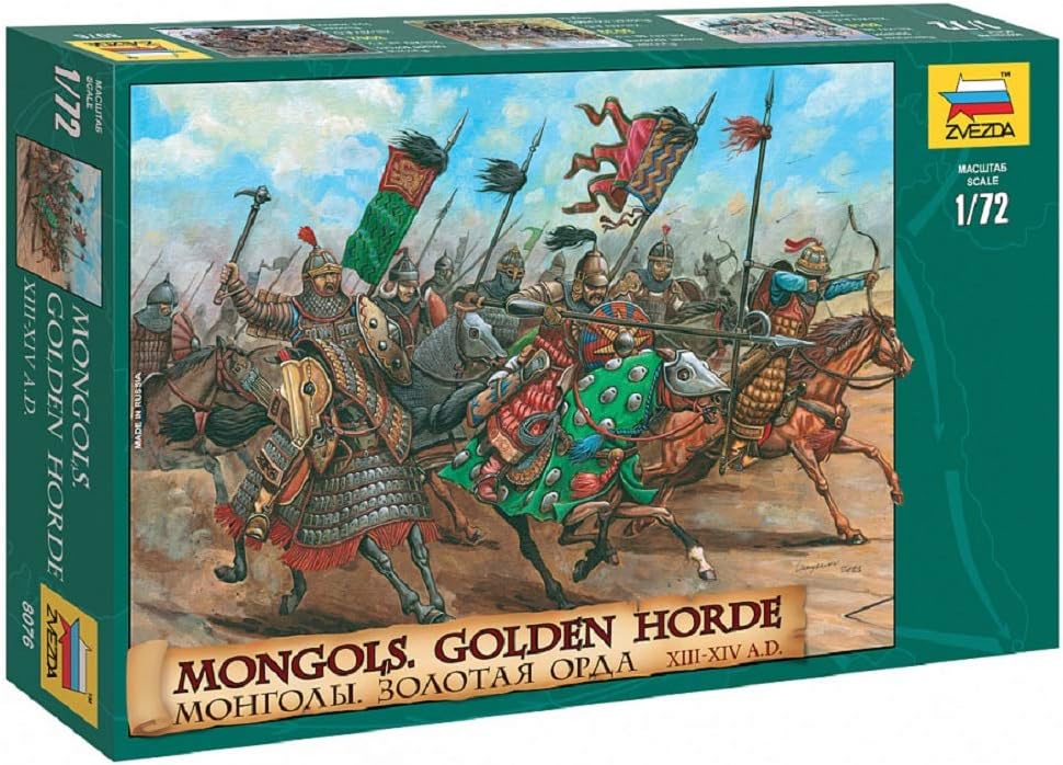 The Hobby Company Zvezda 500788076 - 1:72 Scale Historic Figurines Set Mongols Golden Horde