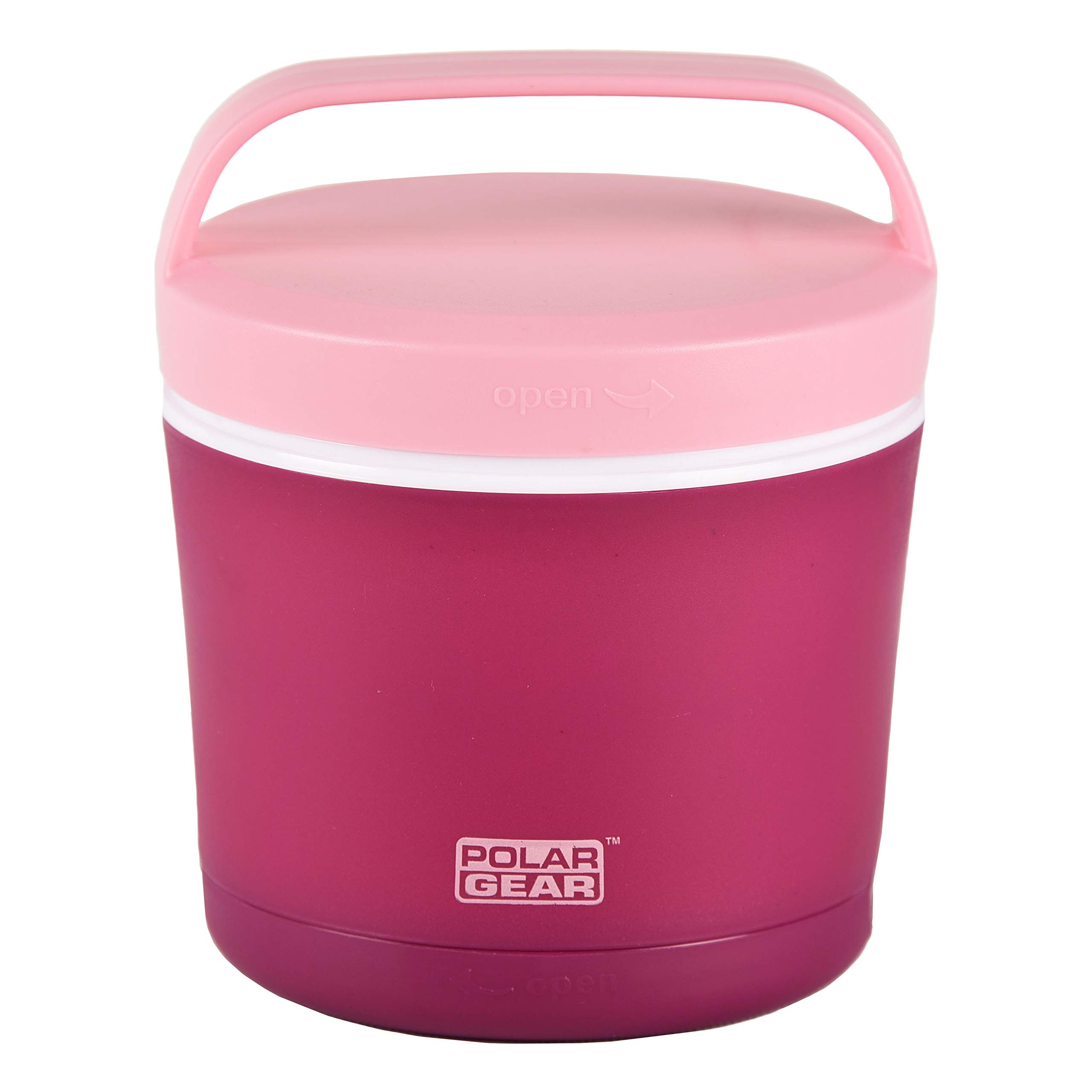 Polar Gear Insulated Microwave Bowl – Double Layer Soup & Food Container with Spoon & Fork – for Work, School & Travelling – Berry,500ml,Purple