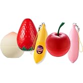 TONYMOLY Mini Fruit Lip Balm Set with Sheer Tint, Shea Butter and Vitamin E