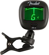 Fender FT-1 Pro Clip-On Tuner Gen 2 for Electric Acoustic Bass Ukulele Black