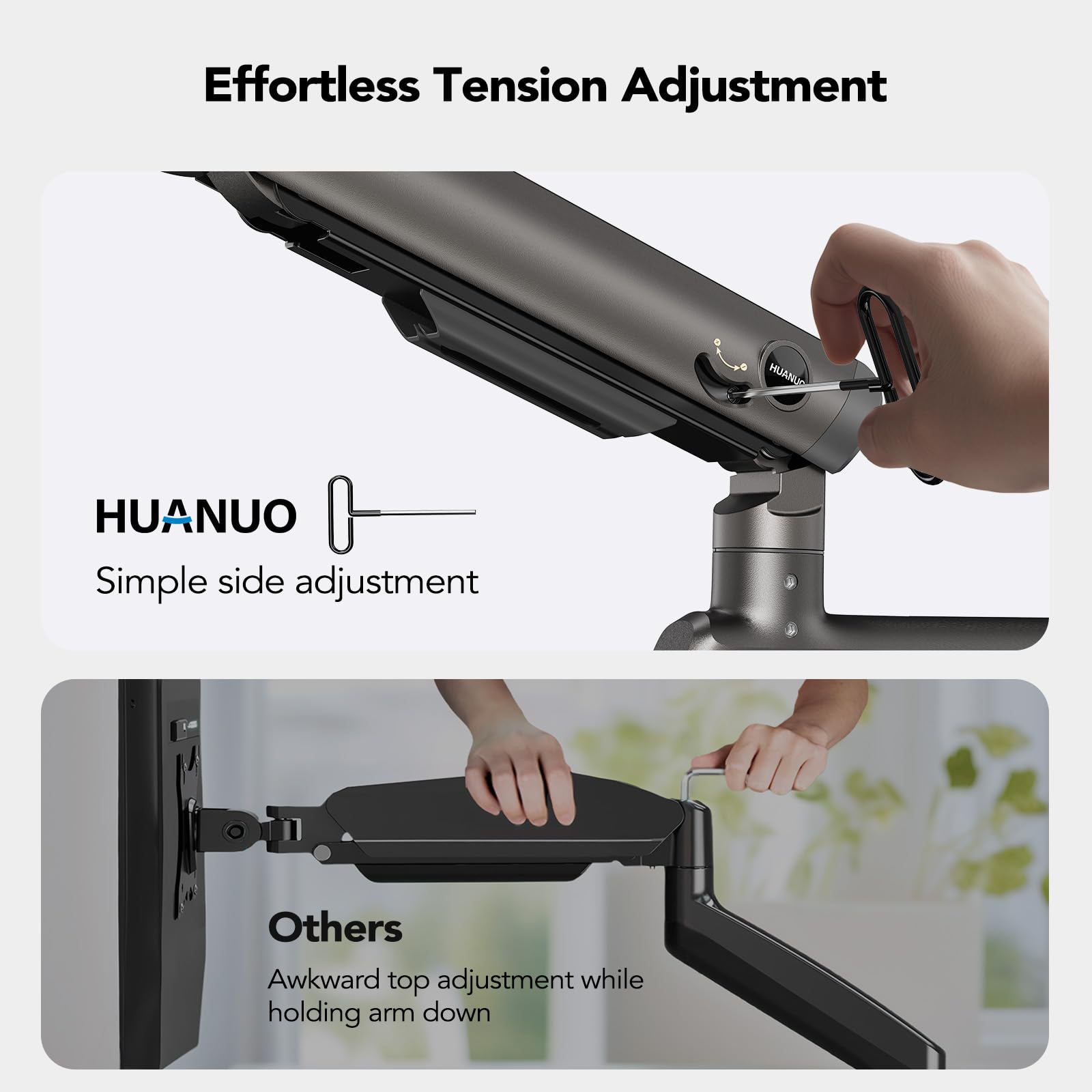 HUANUO Dual Monitor Arm for 13-49