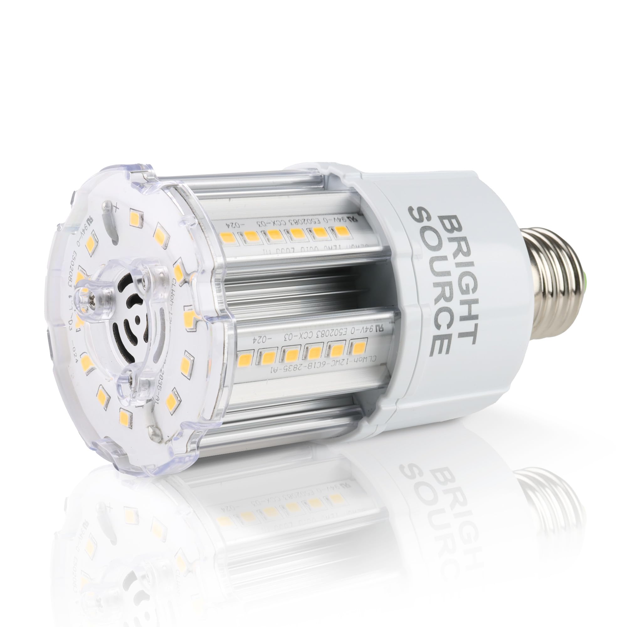 Bright Source LED Corn Light Bulb, 12w, E27, 1,800lm, Warm White 3000K, Max.140 Lm/W, 360° Beam Angle, Replaces Metal Halide/Son/HID/HPS for Large Spaces/Street/Parking/Garage/Warehouse & Factory — image 1