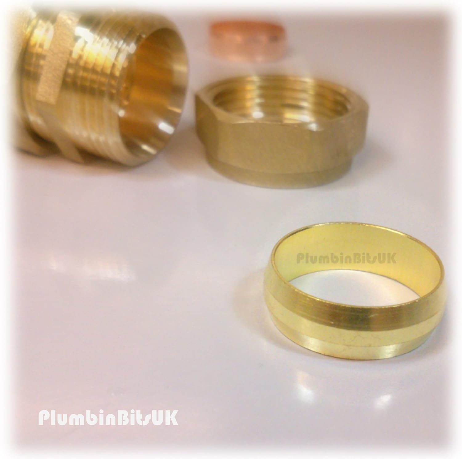 Brass 3/4" Old Imperial Copper Olive for Compression 22mm Fittings