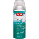 Krylon K01377000 Gallery Series UV Archival Varnish Aerosol Spray, Satin, 11 Ounce
