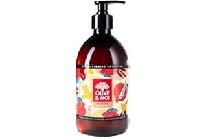 Liquid hand soap pomegranate and ginger - 16.9 Fl Oz Organic extra virgin olive oil mix with organic coconut oil with pomegra