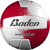 Baden | Match Point | Cushioned Synthetic Leather | Outdoor Recreation Backyard Volleyball + College Camp Ball | Official Size 5