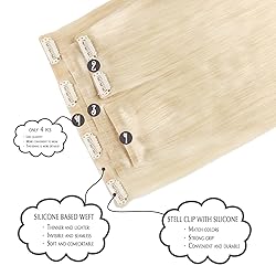 SURNEL Seamless Clip-in Human Hair Extensions - 18