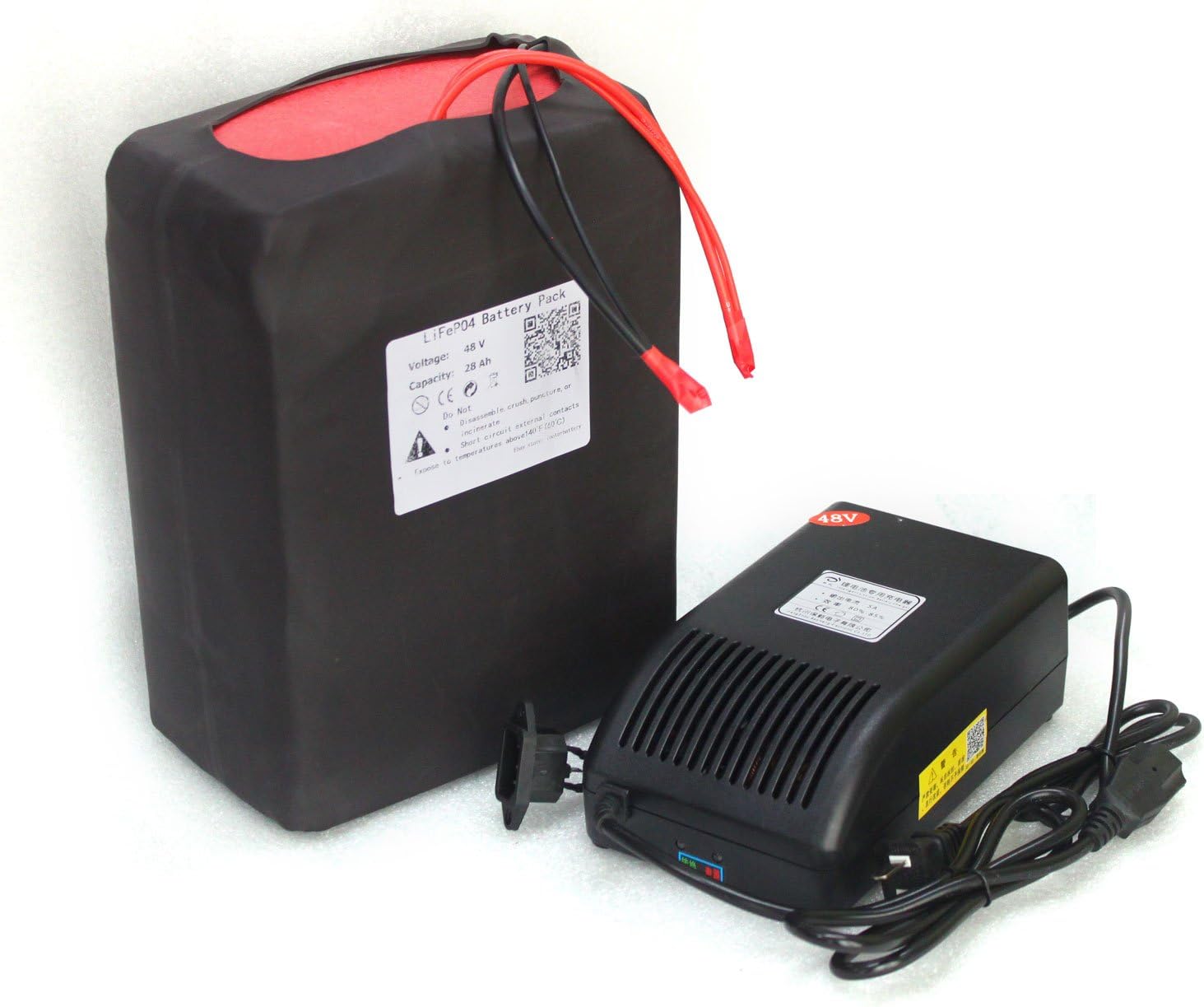 48V-25AH LIFEPO4 BATTERY PACK POWER FOR EBIKE NEW CELL WITH A CHARGER