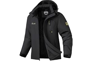 V.A.TOR 189 UNCO&BOROR Men's Winter Thermal Insulated Ski Jacket,Waterproof Coat with Hood for Hiking & Snowboarding
