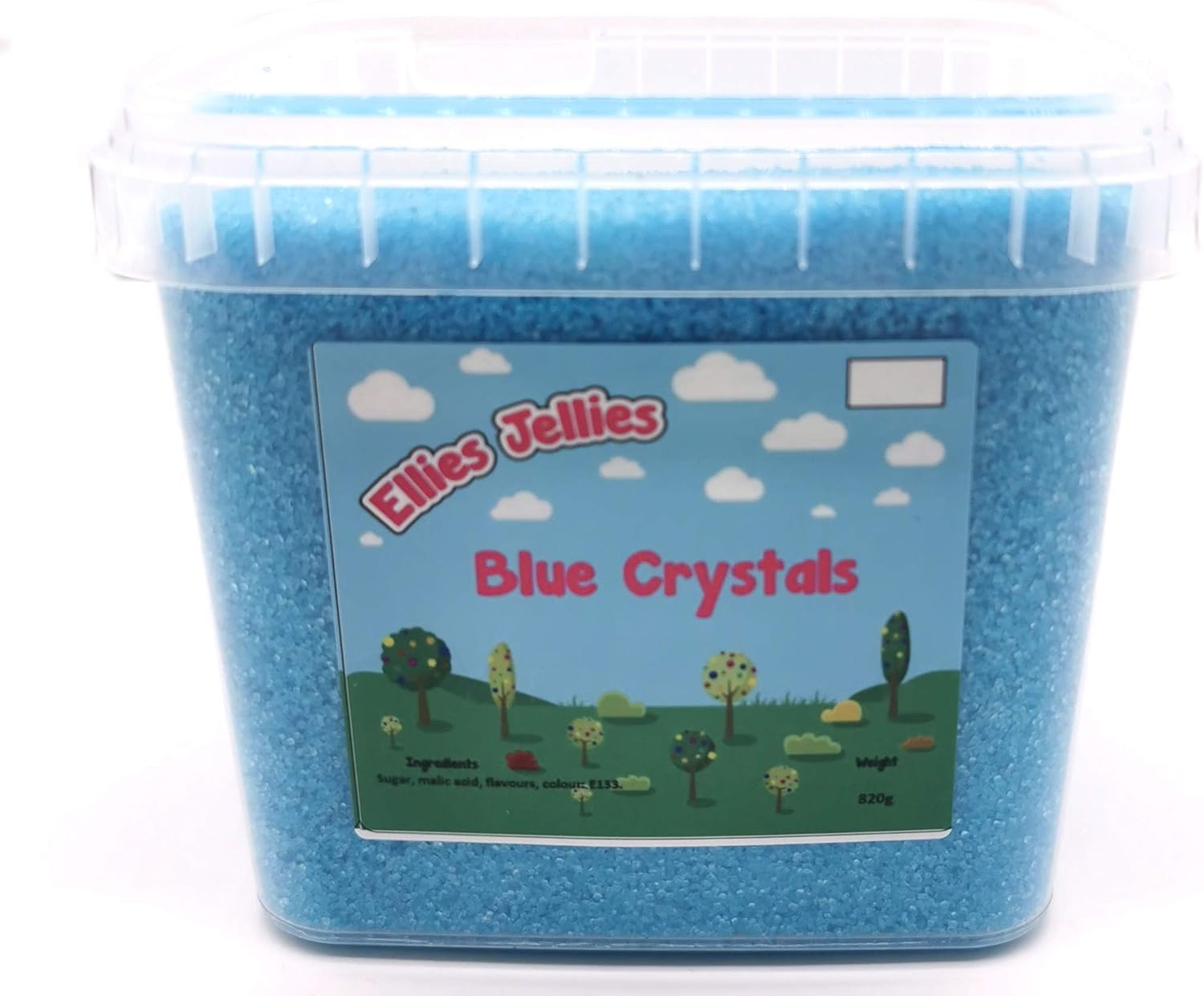 Ellies Jellies® Blue Crystals 820g Square Tub Amazon.co.uk Grocery