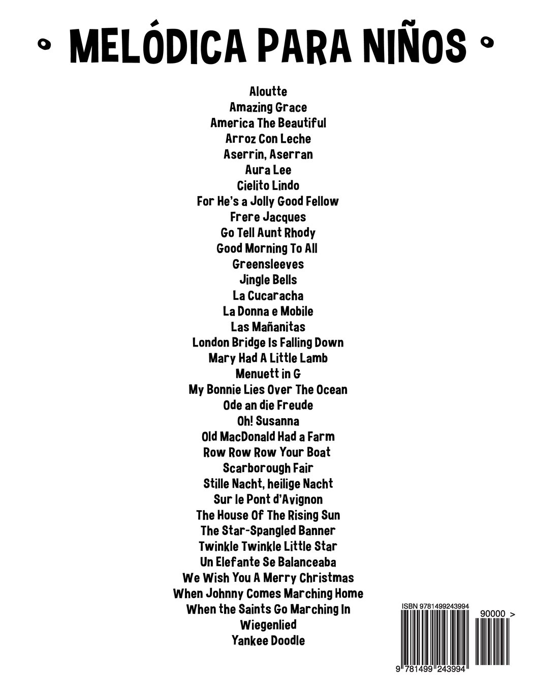 Amazon.com: Melódica para Niños: Música Clásica, Villancicos de Navidad,  Canciones Infantiles, Tradicionales y Folclóricas! (Spanish Edition):  9781499243994: Marcó, Javier: Libros