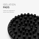 kwmobile Turntable Speaker Isolation Pads Pack of 4 Silicone Feet Self Adhesive view 3