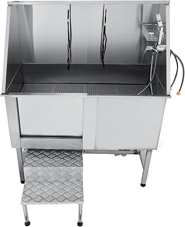 stainless steel dog grooming bath