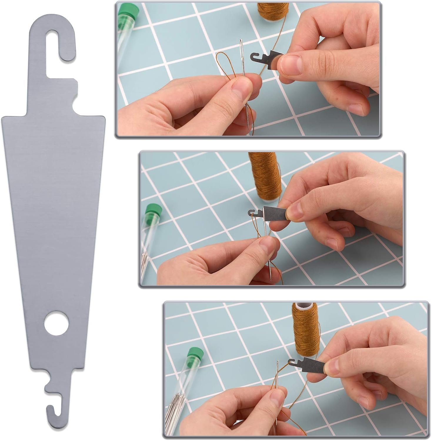 AIEX 28pcs BigEye Hand Sewing Needles Large Eye Stitching Needles in a