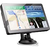 GPS Navigator for Car Truck RV, Latest 2026 Map, 9 inch Touch Screen Real Voice Spoken Turn-by-Turn Direction Reminding Navig