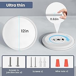 NIORSUN 12 inch Flush Mount LED Ceiling Light