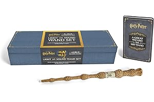 Harry Potter: Albus Dumbledore Light and Sound Wand Set: Plays 12 Sounds from the Films Including Dumbledore's Voice!