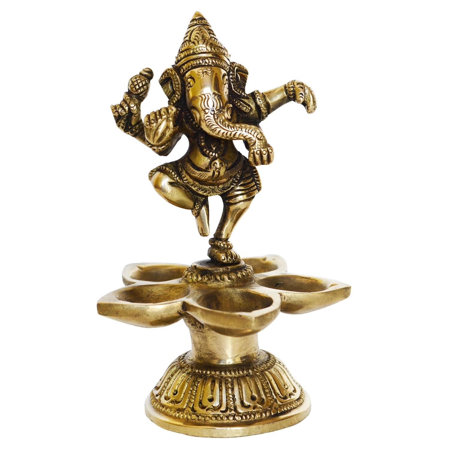 Buy Aakrati Beautiful Statue Of Peacock Oil Lamp Made Of Brass