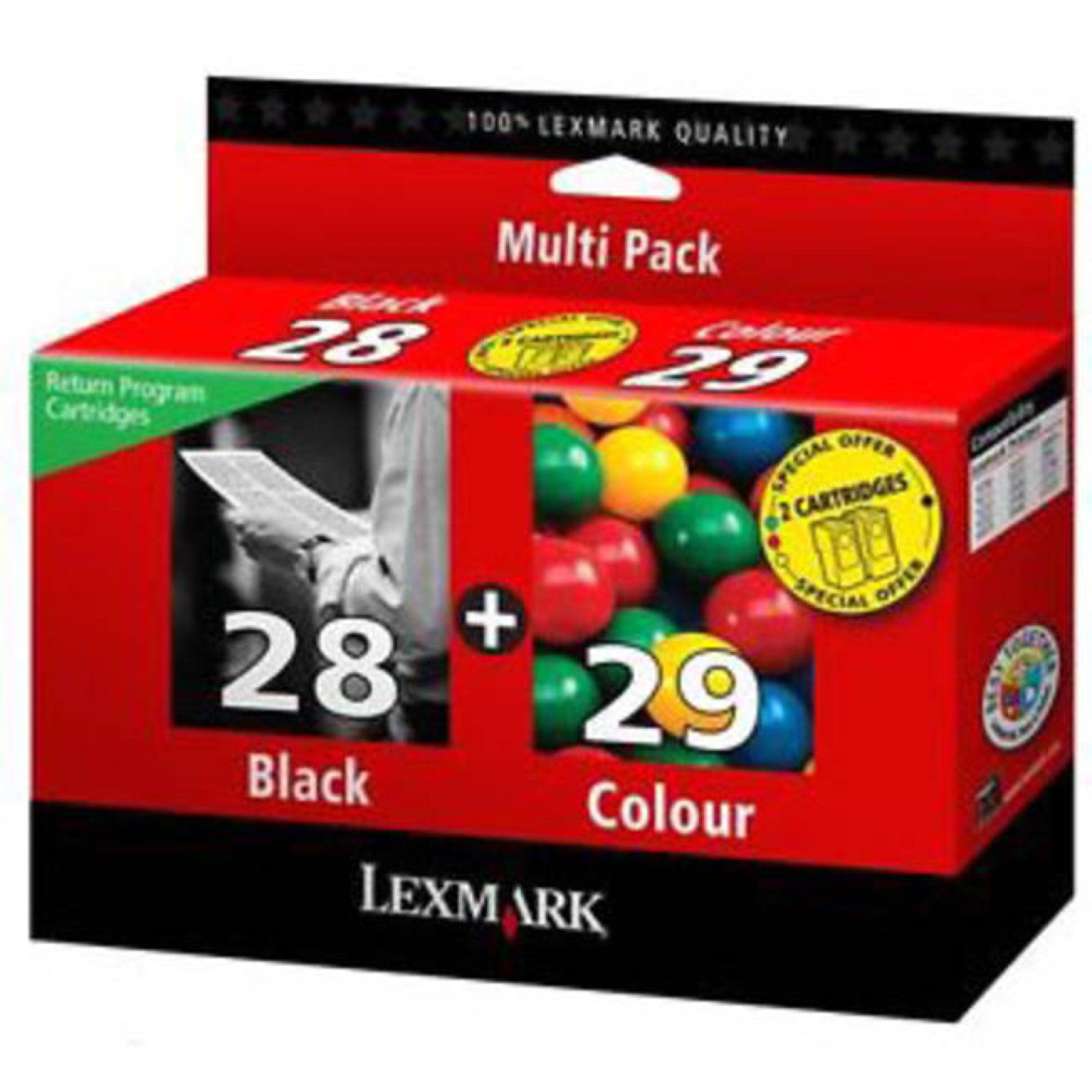 Lexmark 18C1520E 2 Pack Ink Cartridge
