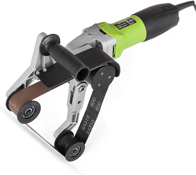 VEVOR 800W Tube Belt Sander Stainless Steel Pipe Tube Polisher Grinder, ø180mm Polishing for