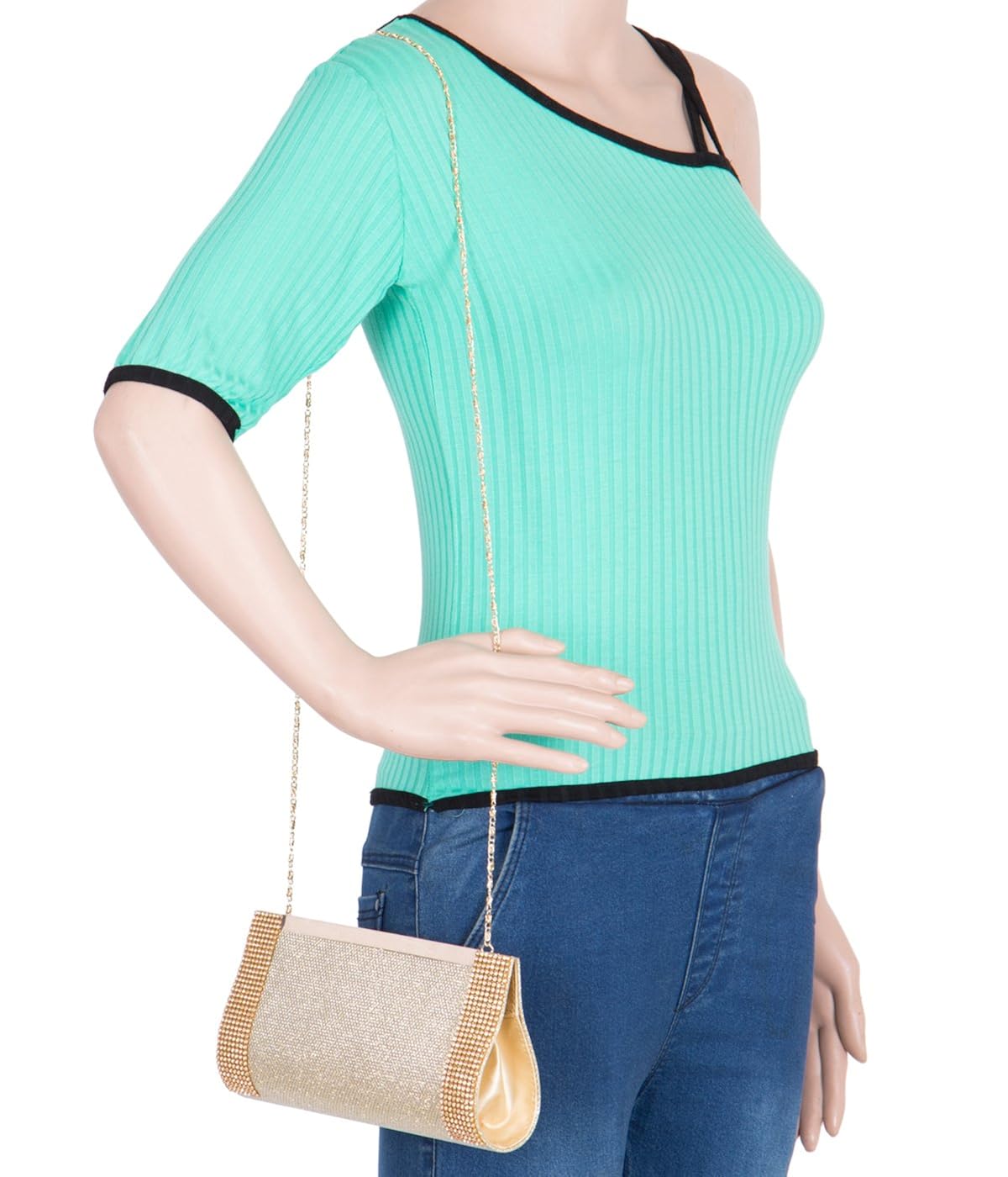 adisa cl022 women clutch/sling bag