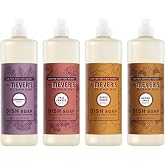 Mrs. MEYER'S Fall Scent Dish Soap, 1 Acorn Spice, 1 Apple Cider, 1 Fall Leaves, 1 Elderberry, 16 FL OZ Each, 4 CT (Variety Pack)