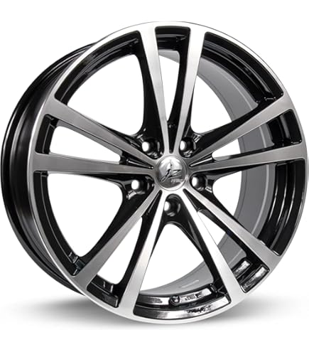 Dynamo 15x6.5 Wheels - 4x100 Bolt Pattern, 38mm Offset, 73.1mm Center Bore, Black Machined Finish