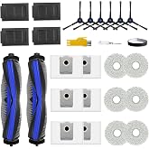 T50 Max Pro Omni Replacement Parts for ECOVACS DEEBOT T50 Max Pro Omni | 27 Packs Accessories Kit for ECOVACS T50 Max Pro Omni Gen2 2 Main Brushes, 4 Filters, 6 Side Brushes, 6 Mop Cloths, 6 Bags