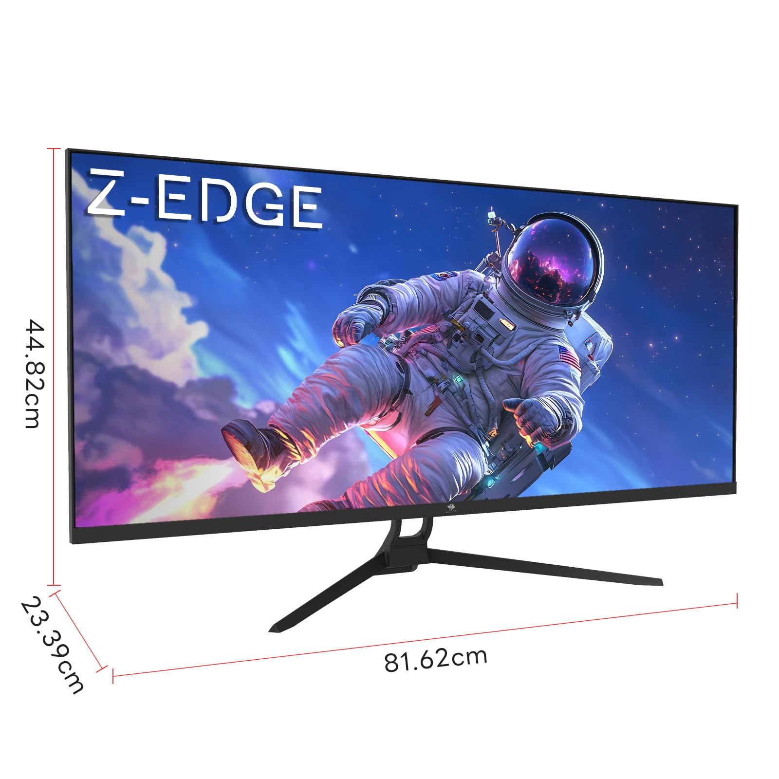 Z-Edge 34 Zoll Ultrawide Monitor UWQHD Gaming Bildschirm 165Hz 1ms MPRT, 3440x1440, 21:9 IPS, 100% sRGB, FreeSync, Pip & PBP, DisplayPort (165Hz) HDMI (100Hz), Schwarz 7
