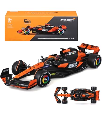 HTLNUZD New 2023 1/24 F1 MCL60#81 Oscar Piastri Formula One Alloy Racing Model Adult Vehicle Diecast Car Collection