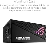 ASUS ROG Strix 1000W Gold Aura PSU ATX 3.0 PCIe 5.0 Modular 80 Plus Gold view 2
