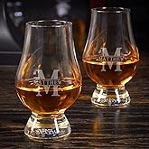 GLENCAIRN Personalized Whisky Glass - Custom Laser Engraved by Home Wet Bar | Perfect Glasses for the Current or Aspiring Whi