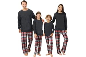 MDAI Family Christmas Pajamas Set-Matching Christmas Family Pajamas Sleepwear for Adults Kids Baby Xmas Pyjama Noel Elk