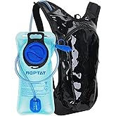 Roptat Hydration Backpack Pack with 2L Hydration Bladder - Lightweight Water Backpack Water Pouch for Women Men Running Riding Biking Music Festival