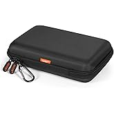 Shockproof Hard Shell Carrying Case for GPS, External Hard Drive, Power Bank, Charger, Cable, Heart Monitor, Cell Phone, Electronic Accessories - Larger Capacity Storage Pouch Travel Bag