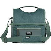 Igloo Everyday Lunch Gripper 16-Can Lunchbox Cooler, Spruce | Two compartments keep snacks separate from cold drinks, with a comfort-grip handle, shoulder strap and slip pocket
