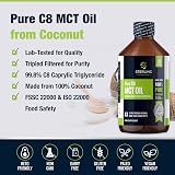 Sterling Nutrition MCT Oil C8 Caprylic 500ml from Coconut Keto Vegan view 2